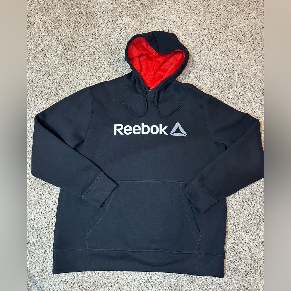 Men’s Black Adidas Logo Hoodie Size XL